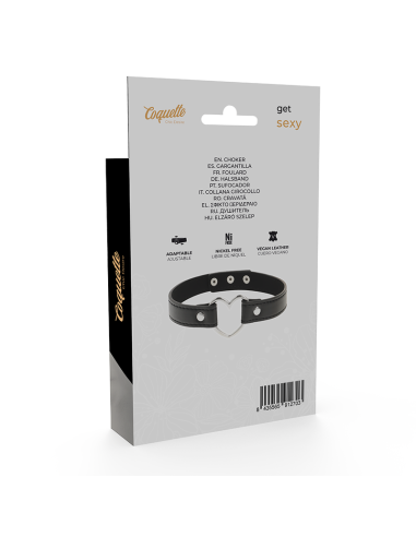 COQUETTE COLLAR CUERO VEGANO ACCESORIO WOMAN CORAZoN