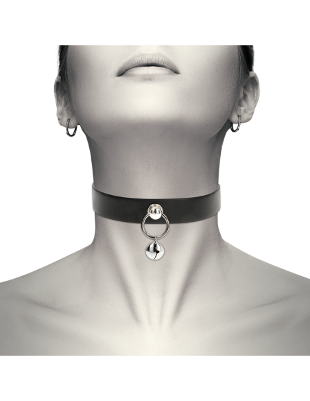 COQUETTE COLLAR CUERO VEGANO ACCESORIO WOMAN CASCABEL