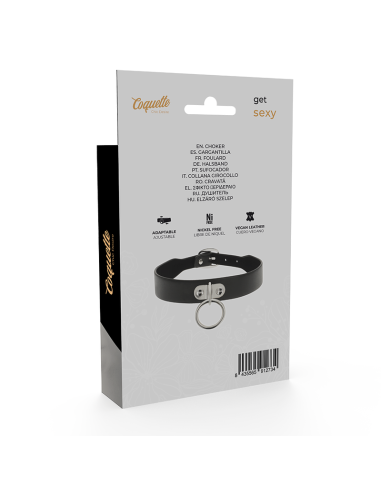 COQUETTE COLLAR CUERO VEGANO ACCESORIO WOMAN FETISH