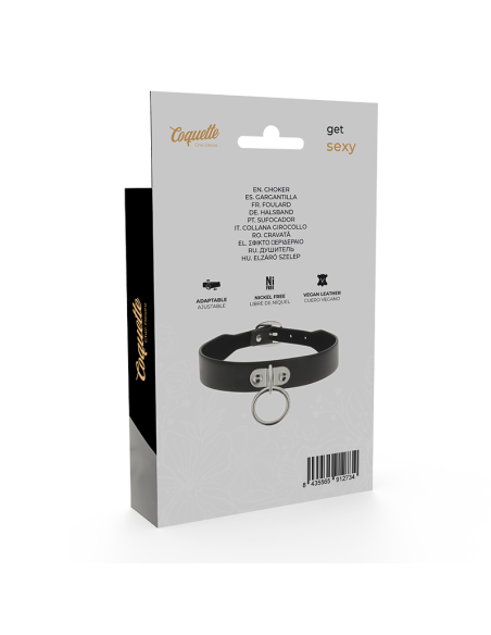 COQUETTE COLLAR CUERO VEGANO ACCESORIO WOMAN FETISH