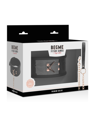 BEGME BLACK EDITION COLLAR CUERO VEGANO