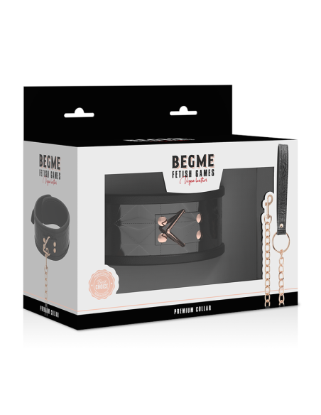 BEGME BLACK EDITION COLLAR CUERO VEGANO