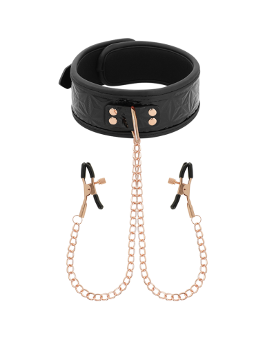 BEGME BLACK EDITION COLLAR CON CADENAS Y PINZAS PEZONES