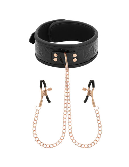 BEGME BLACK EDITION COLLAR CON CADENAS Y PINZAS PEZONES