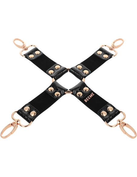 BEGME BLACK EDITION HOG TIE CUERO VEGANO