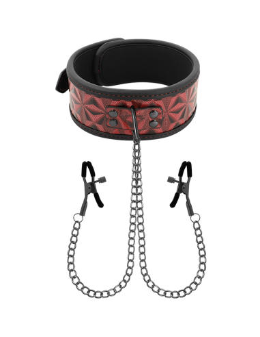 BEGME RED EDITION COLLAR CON CADENAS Y PINZAS PEZONES