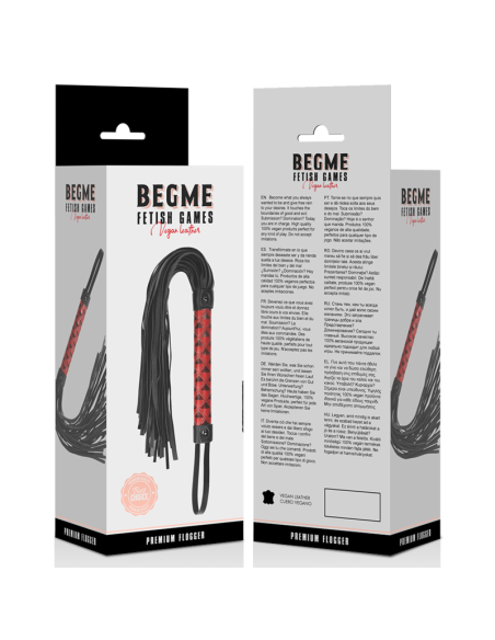 BEGME RED EDITION LATIGO CUERO VEGANO