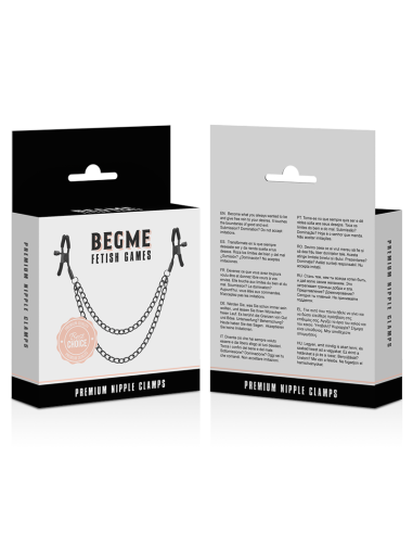 BEGME RED EDITION PINZAS PEZONES CON CADENA
