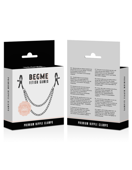 BEGME RED EDITION PINZAS PEZONES CON CADENA