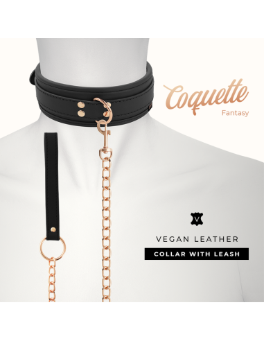 COQUETTE FANTASY COLLAR CUERO VEGANO CON CORREA