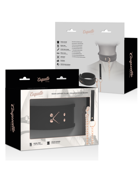 COQUETTE FANTASY COLLAR CUERO VEGANO CON CORREA