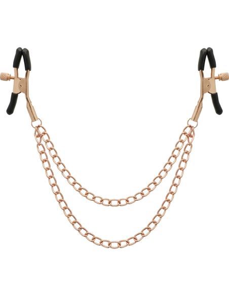 COQUETTE FANTASY PINZAS METALICAS PEZONES CON CADENA