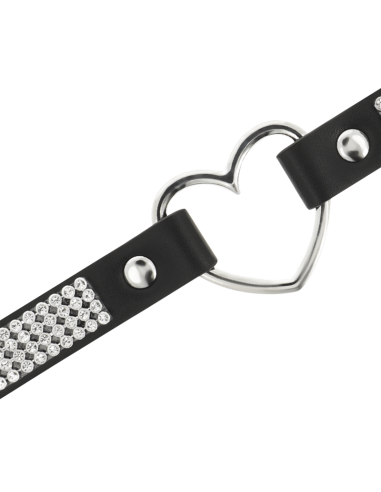 COQUETTE CHOKER CUERO VEGANO CORAZON
