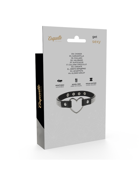 COQUETTE CHOKER CUERO VEGANO CORAZON COQUETTE CHOKER CUERO VEGANO CORAZON