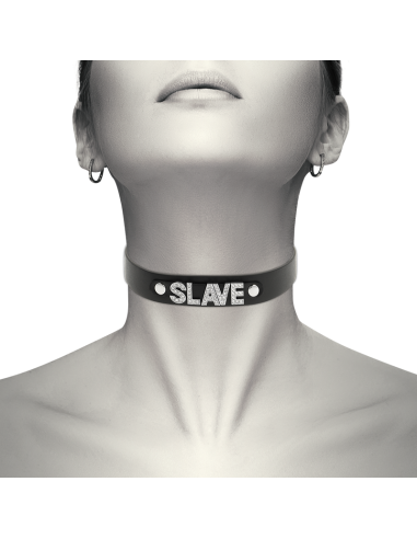 COQUETTE CHOKER CUERO VEGANO SLAVE
