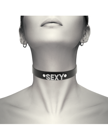 COQUETTE CHOKER CUERO VEGANO SEXY