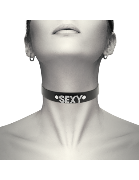 COQUETTE CHOKER CUERO VEGANO SEXY