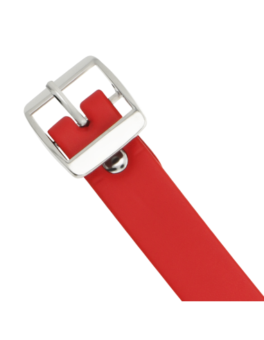COQUETTE COLLAR CUERO VEGANO ROJO ACCESORIO WOMAN FETISH