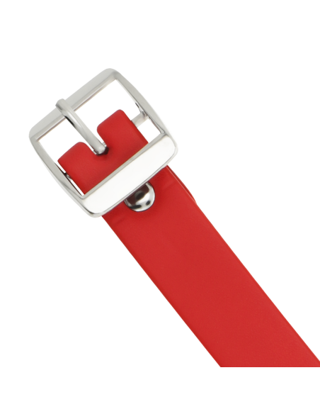 COQUETTE COLLAR CUERO VEGANO ROJO ACCESORIO WOMAN FETISH