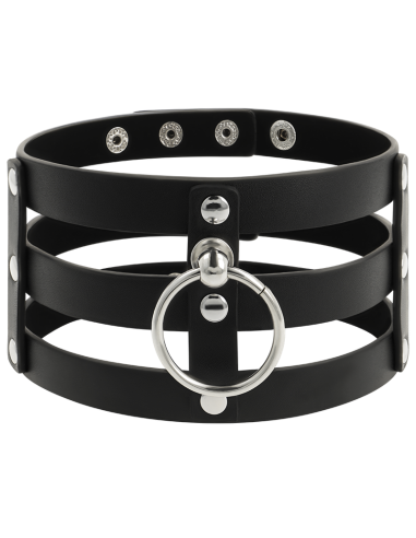 COQUETTE CHOKER CUERO VEGANO ESTILO FETISH