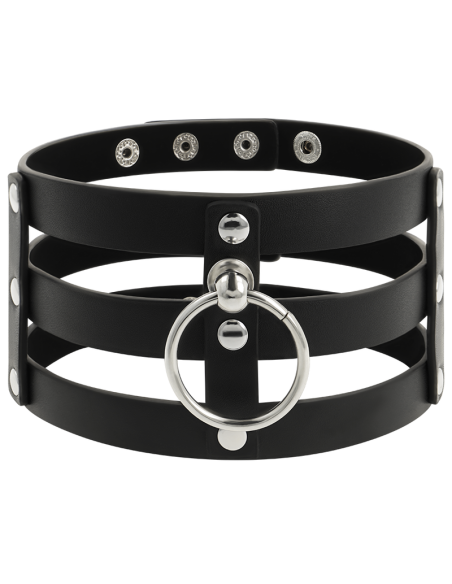 COQUETTE CHOKER CUERO VEGANO ESTILO FETISH