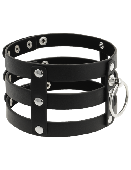 COQUETTE CHOKER CUERO VEGANO ESTILO FETISH