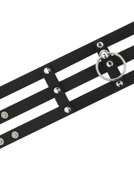 COQUETTE CHOKER CUERO VEGANO ESTILO FETISH
