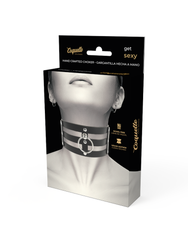 COQUETTE CHOKER CUERO VEGANO ESTILO FETISH