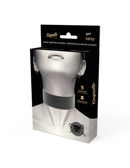 COQUETTE CHOKER CUERO VEGANO