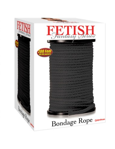 FETISH FANTASY SERIES BONDAGE CUERDA SEDA NEGRO 6096 METROS