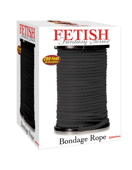 FETISH FANTASY SERIES BONDAGE CUERDA SEDA NEGRO 6096 METROS
