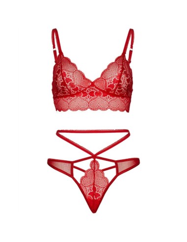 LEG AVENUE SET 2 PIEZAS CON TANGA DOBLE TIRANTA S M