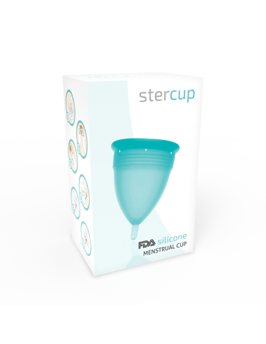 STERCUP COPA MENSTRUAL FDA SILICONE TALLA L AQUAMARINE