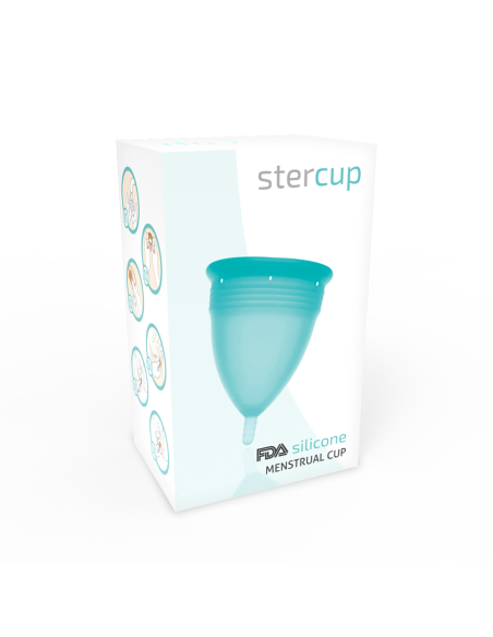 STERCUP COPA MENSTRUAL FDA SILICONE TALLA S AQUAMARINA