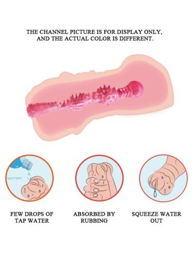 CRAZY BULL MASTURBADOR WATER SKIN VAGINA CON BALAS VIBRADORAS