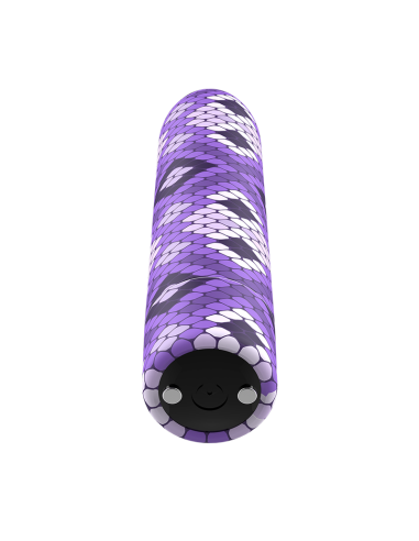 CUSTOM BULLETS BALA RECARGABLE SNAKE LILA 10 INTENSIDADES