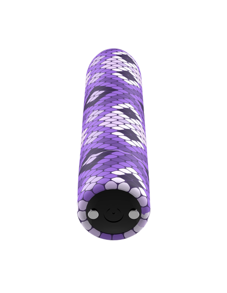 CUSTOM BULLETS BALA RECARGABLE SNAKE LILA 10 INTENSIDADES