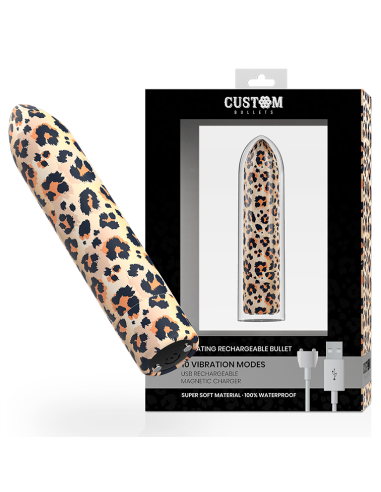 CUSTOM BULLETS BALA RECARGABLE LEOPARD 10 INTENSIDADES