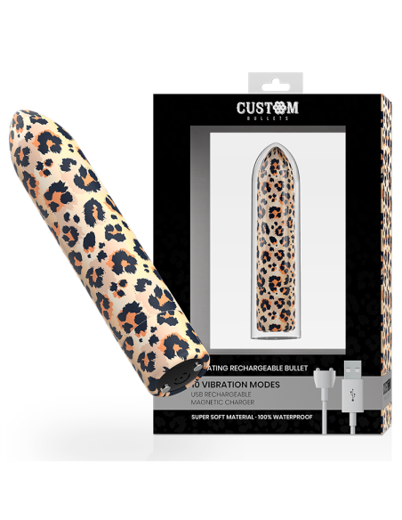 CUSTOM BULLETS BALA RECARGABLE LEOPARD 10 INTENSIDADES