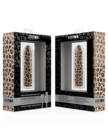 CUSTOM BULLETS BALA RECARGABLE LEOPARD 10 INTENSIDADES