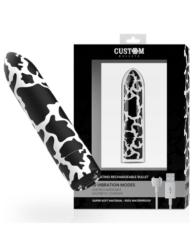 CUSTOM BULLETS BALA RECARGABLE COW 10 INTENSIDADES