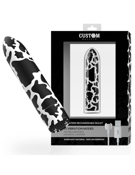 CUSTOM BULLETS BALA RECARGABLE COW 10 INTENSIDADES