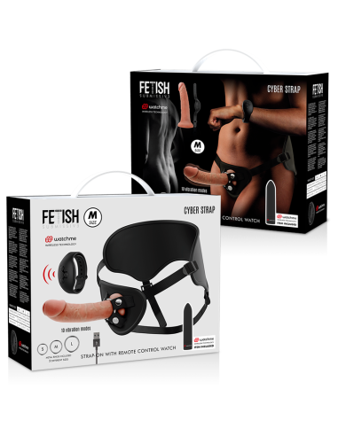 CYBER STRAP ARNES CON DILDO Y BALA CONTROL REMOTO TECNOLOGIA WATCHME M
