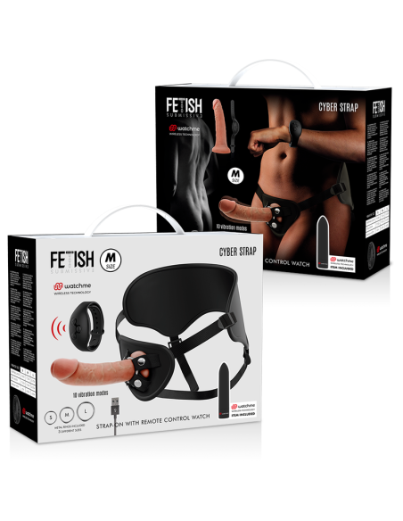 CYBER STRAP ARNES CON DILDO Y BALA CONTROL REMOTO TECNOLOGIA WATCHME M