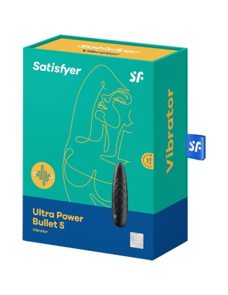 SATISFYER ULTRA POWER BULLET 5 BALA VIBRADORA NEGRA