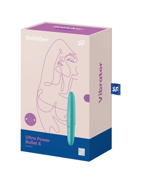 SATISFYER ULTRA POWER BULLET 6 BALA VIBRADORA TURQUESA