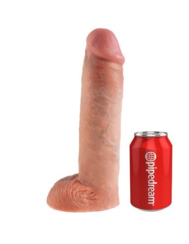 STRAP ON CON DILDO HUECO 28 CM Y TIRANTES COLOR CARNE
