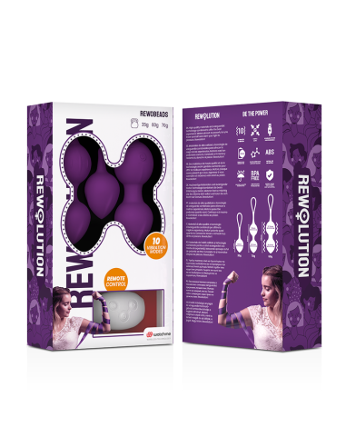REWOLUTION REWOBEADS BOLAS VIBRADORAS CONTROL REMOTO CON TECNOLOGIA WATCHME