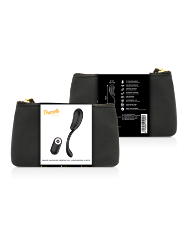 COQUETTE HUEVO CONTROL REMOTO RECARGABLE NEGRO GOLD