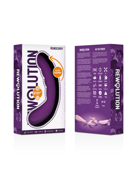 REWOLUTION REWOCURVY VIBRADOR FLEXIBLE RECARGABLE